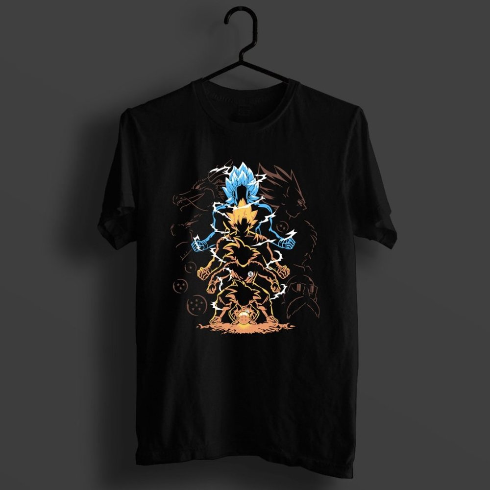 Dragon Ball Z Son Goku Super Saiyan Manga Shirt Unisex T Shirt